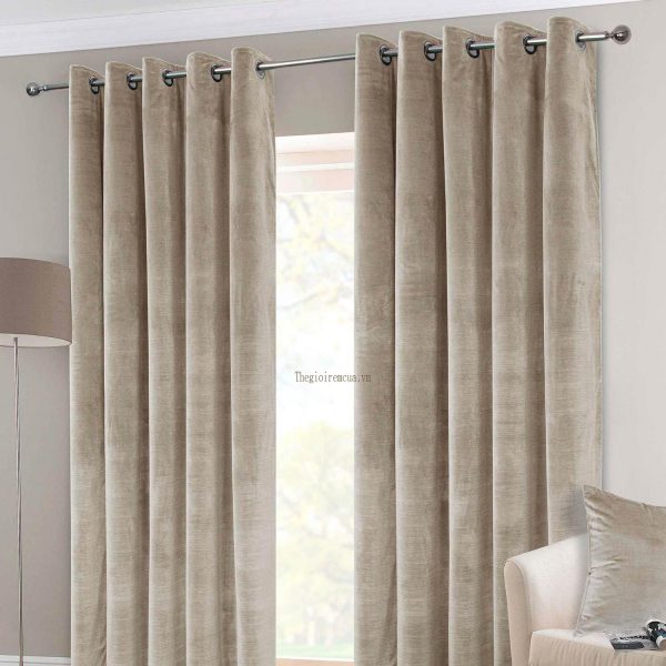 Rèm cửa bằng vải nhung mềm mại sang trọng