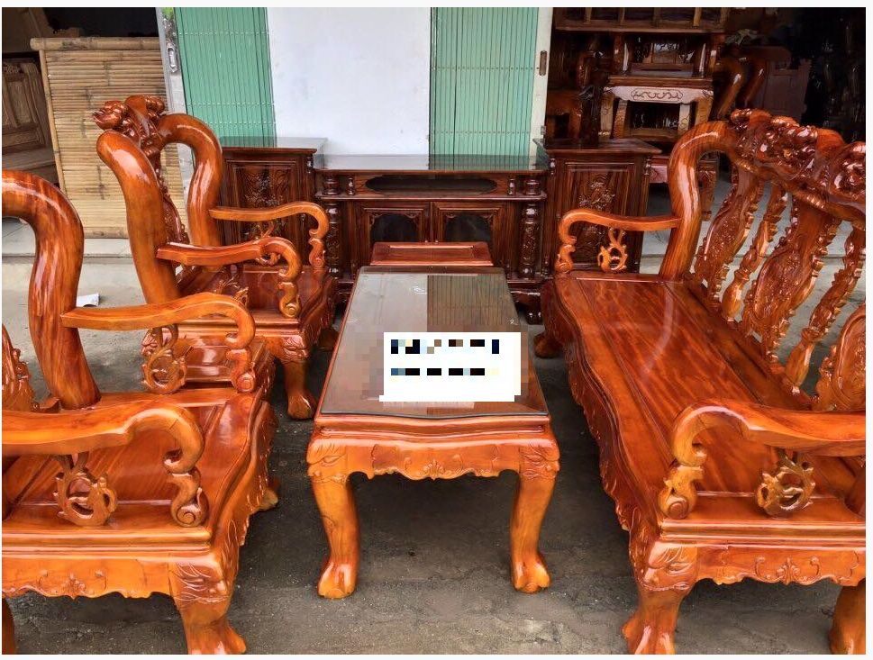 Bộ bàn ghế quốc đào gỗ nhãn