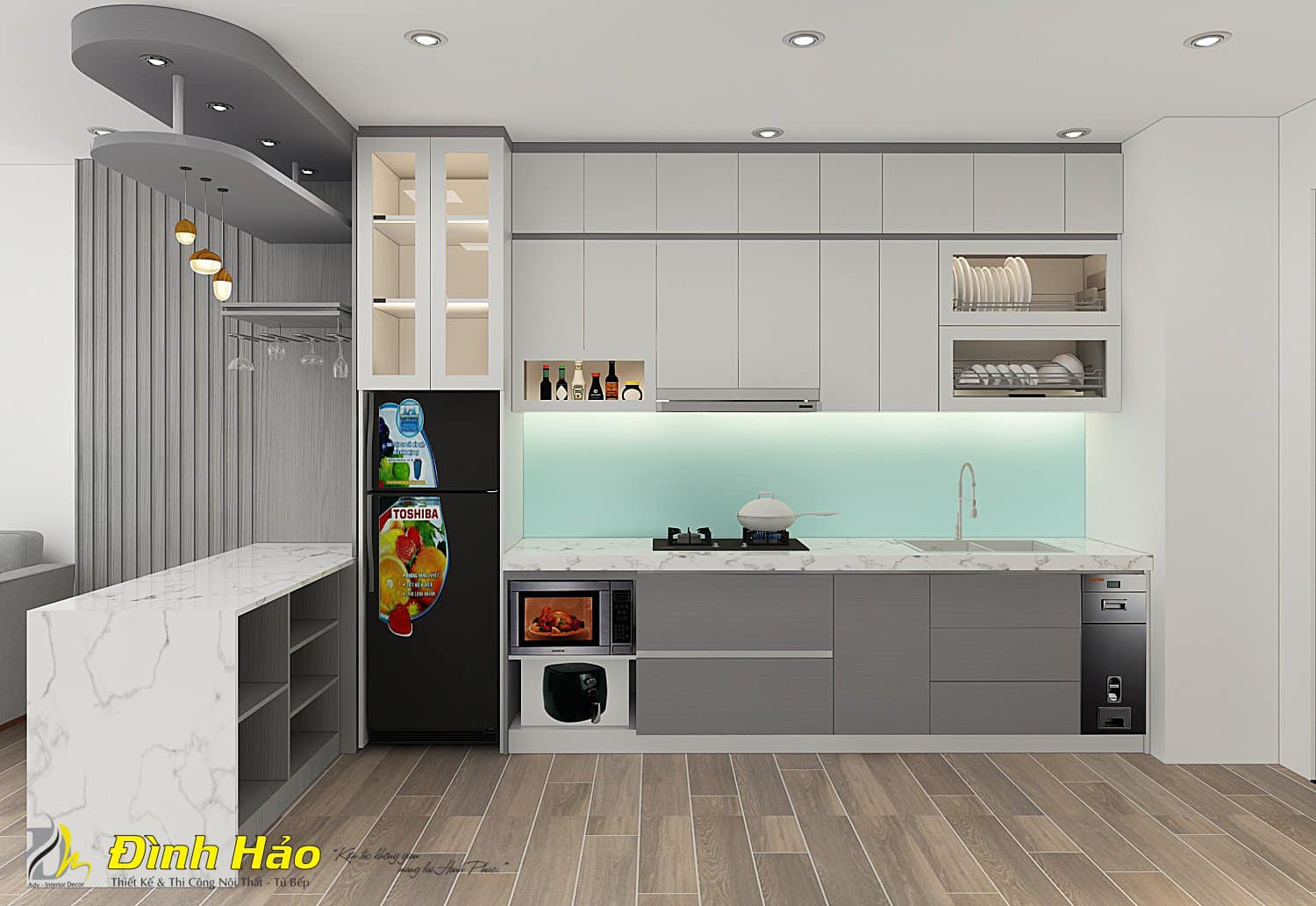 Thiết kế nội thất phòng bếp
