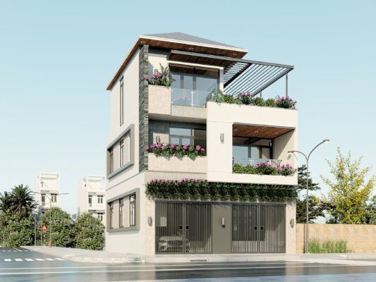 Thiết kế nhà anh T ở Nhân Trạch Bố Trạch Quảng Bình