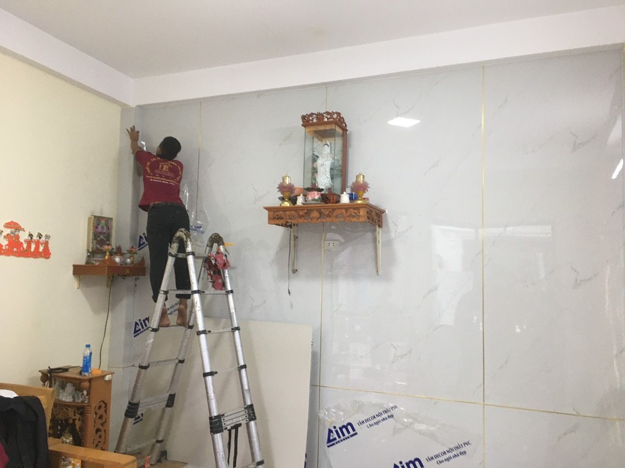Dịch vụ dán giấy dán tường 