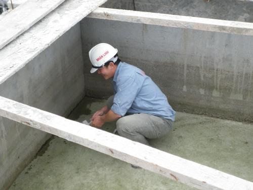 Thi công chống thấm bể 
