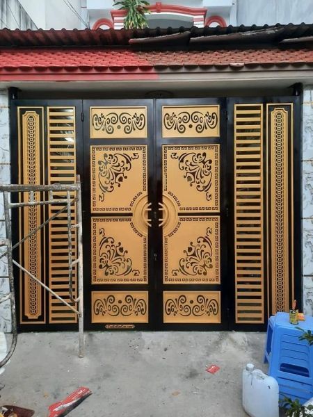 Cửa cổng sắt 