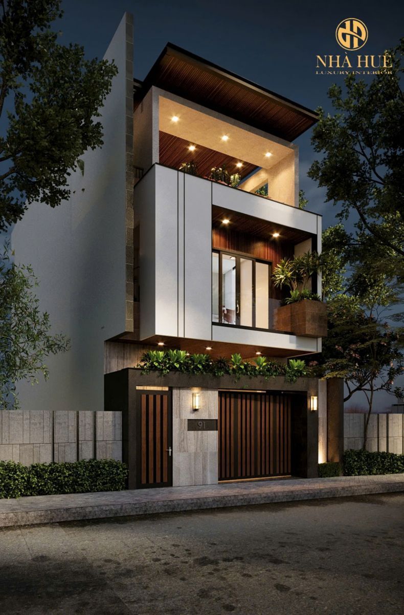 Kiến trúc nhà phố 3 tấng của anh Phạm Quang Tây