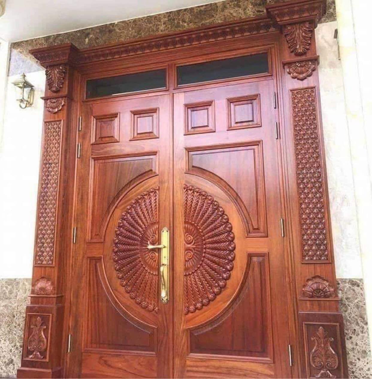 Sơn Pu cửa gỗ 