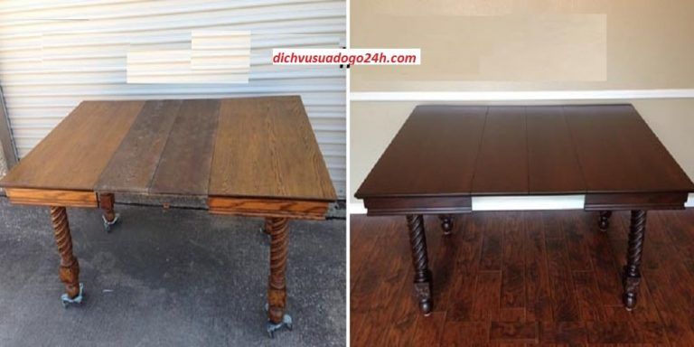 Làm mới bàn ghế gỗ