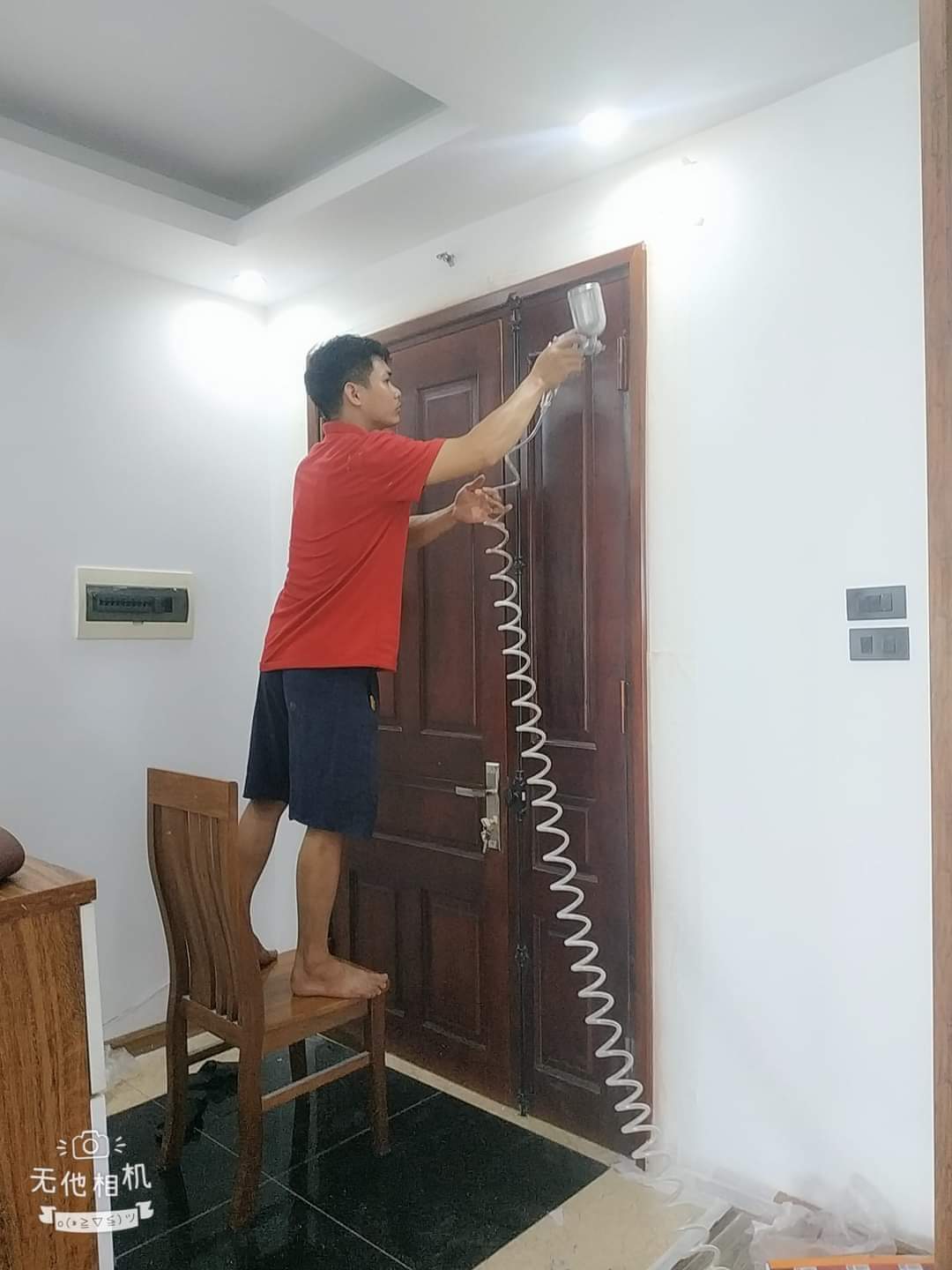 Sơn Pu bàn gỗ 