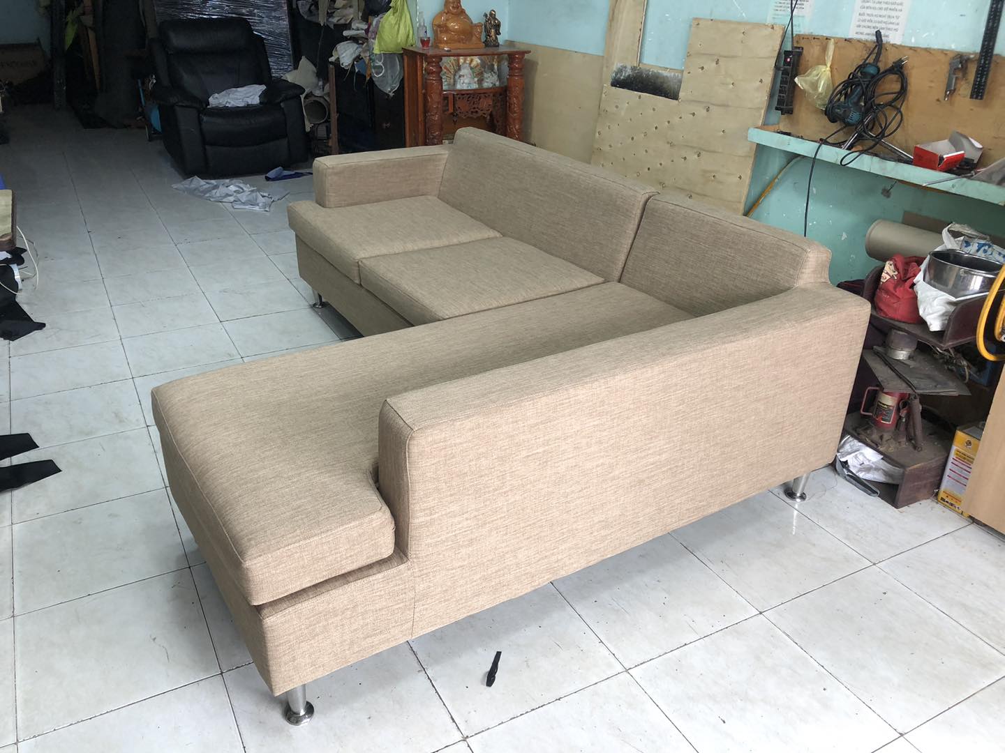 Thi công bộ ghế sofa 