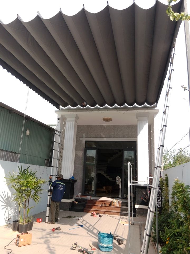 Thi công lắp đặt mái xếp