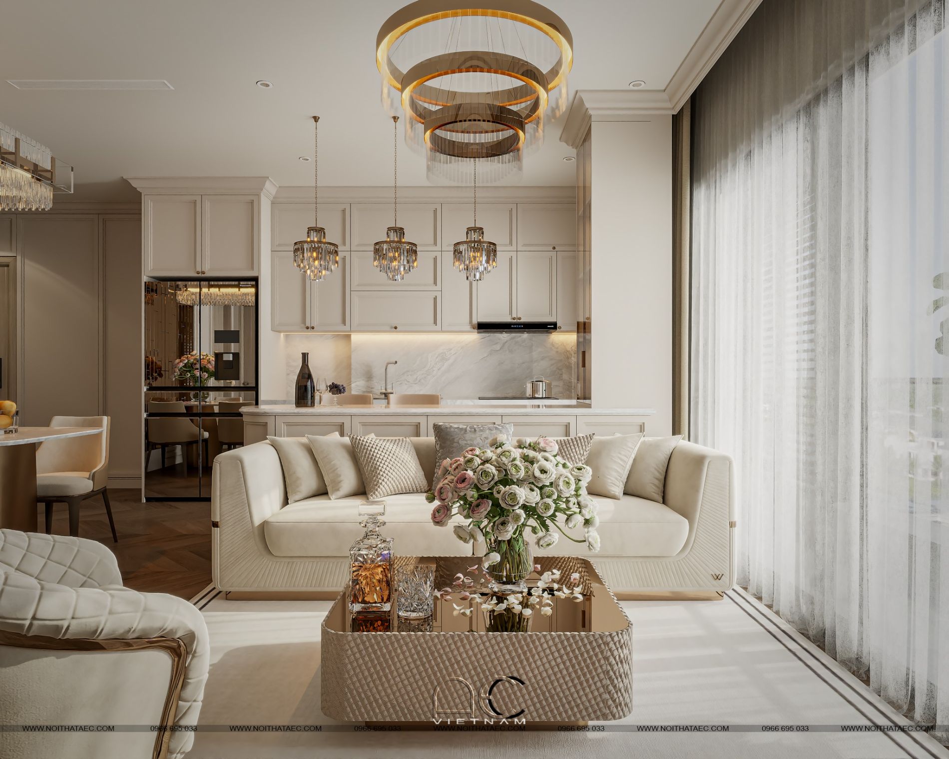THIẾT KẾ THI CÔNG NỘI THẤT CĂN HỘ CHUNG CƯ CAO CẤP TẠI VINCOM PLAZA