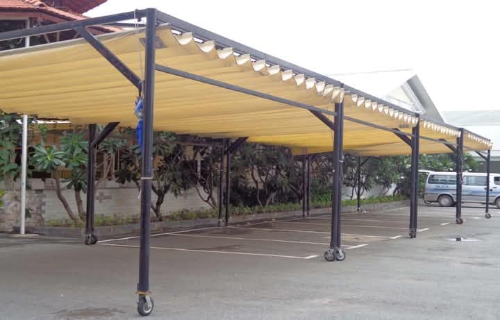 Lắp mái xếp di động