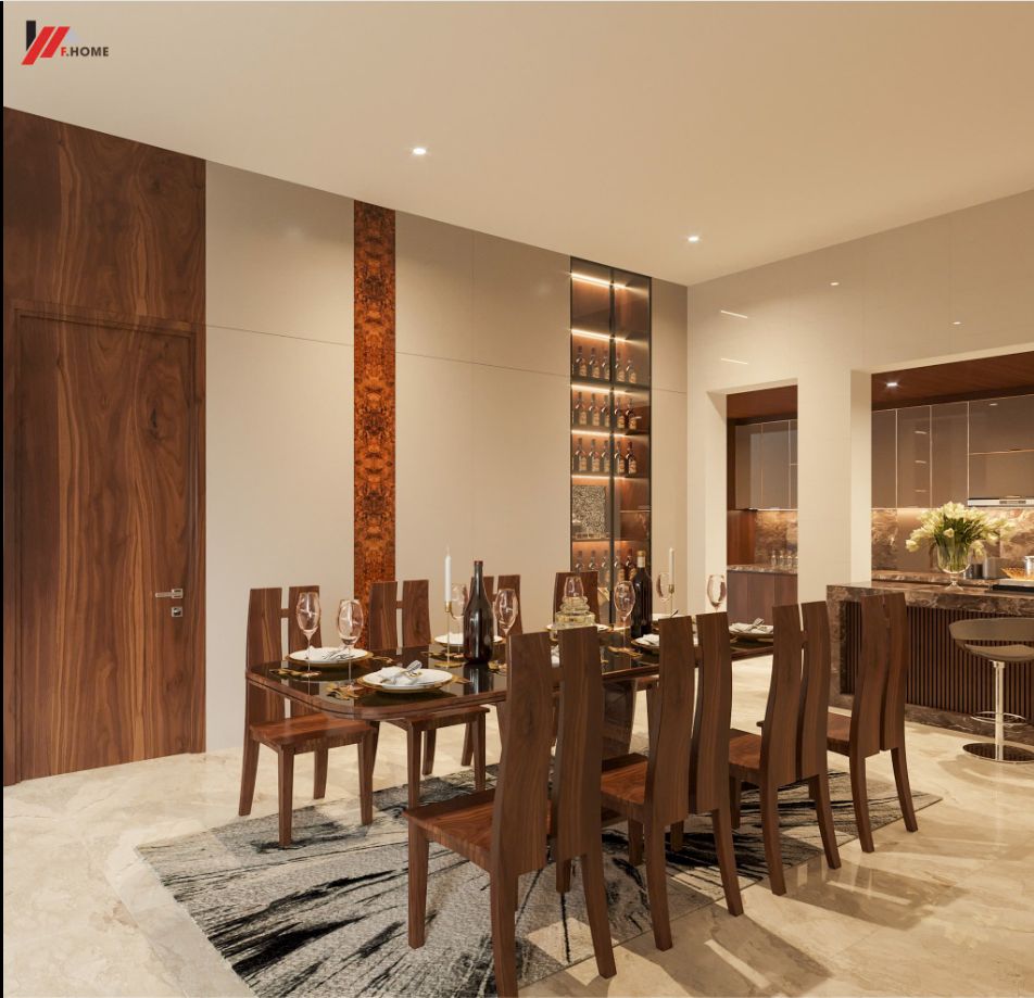Thiết kế nội thất khu vực ăn 