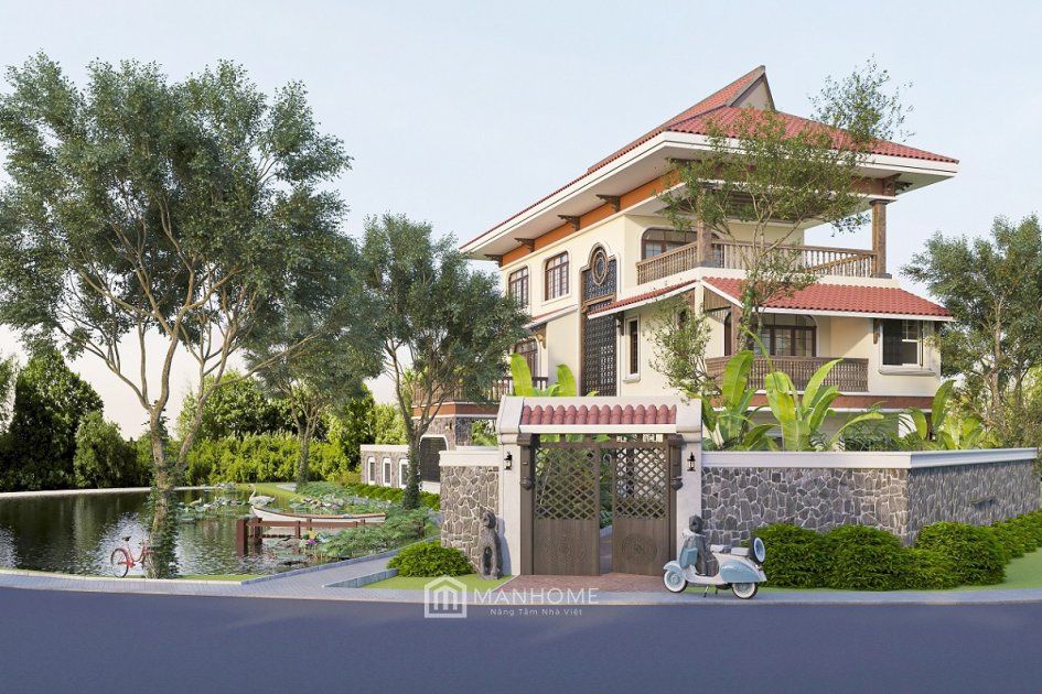 Thiết kế thi công biết thự Indochine