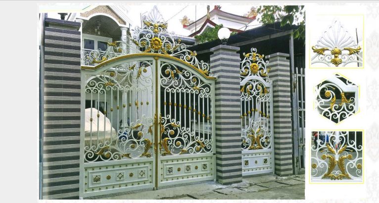 Cửa cổng sắt 
