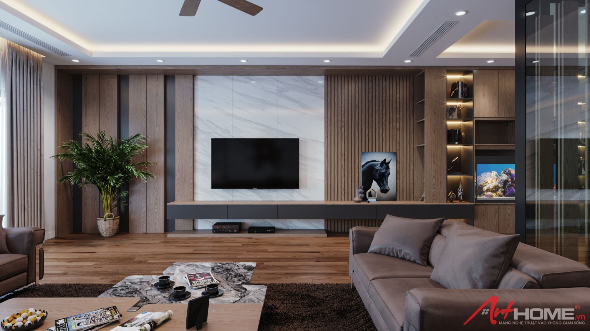 Thiết kế nội thất biệt thự shop house