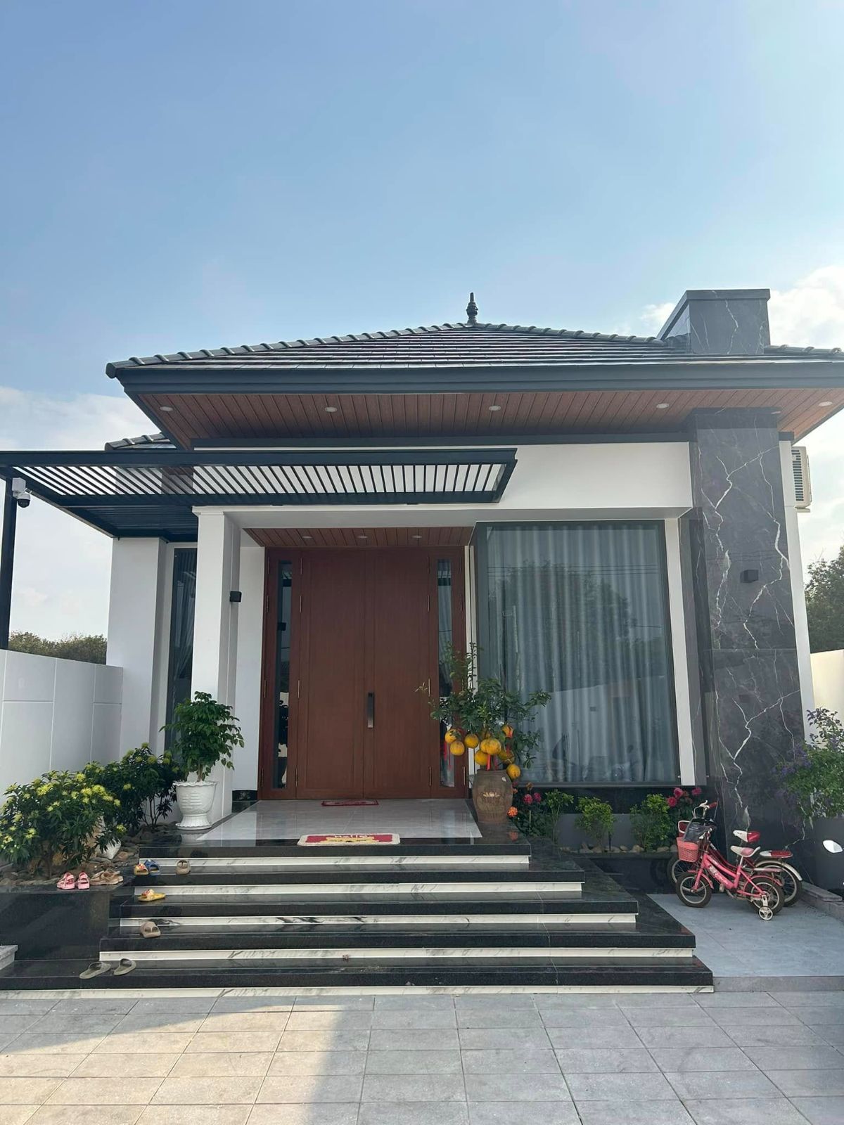 Thi công nhà mái Nhật