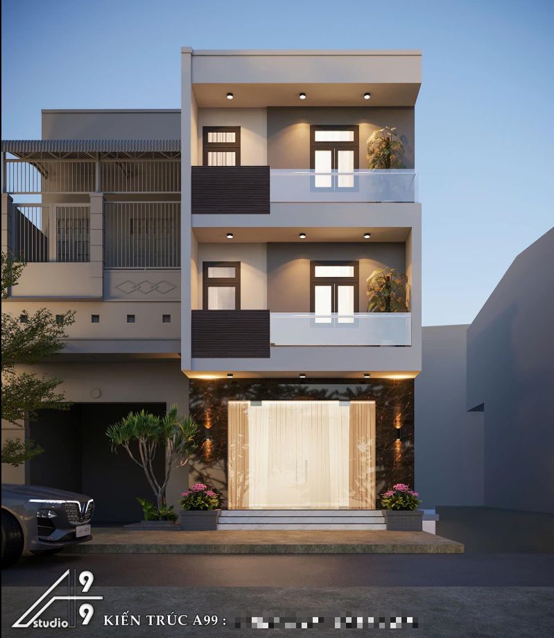 Thi công xây nhà phố 
