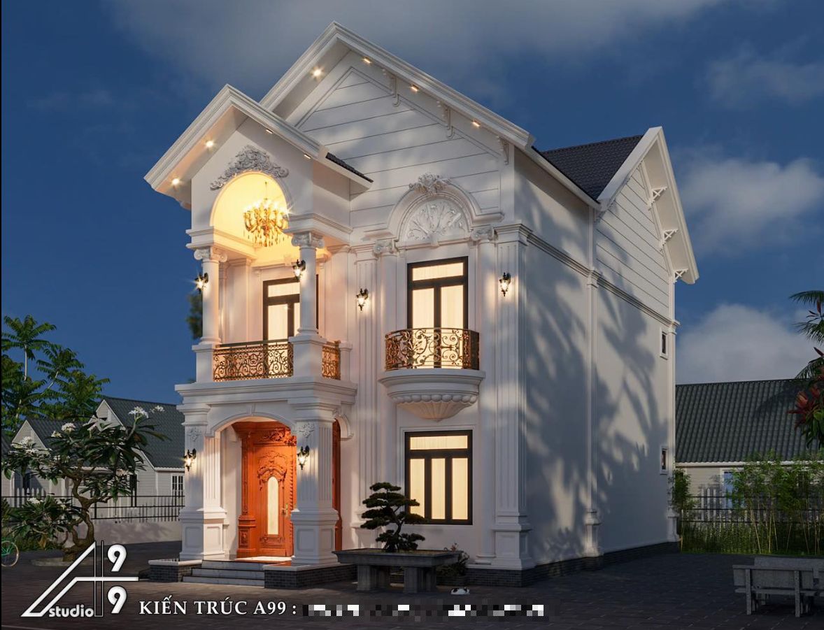 Thiết kế biệt thự mái Thái 